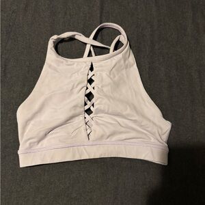 Lululemon Women's High Neck Sports Bra - Light Purple